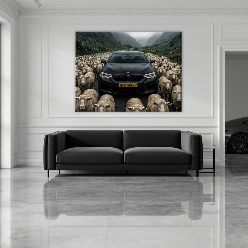 BLK SHEEP BMW Canvas Wall Art | Car Wall Decor Cars