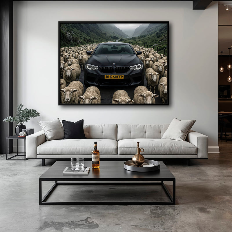 BLK SHEEP BMW Canvas Wall Art | Car Wall Decor Cars