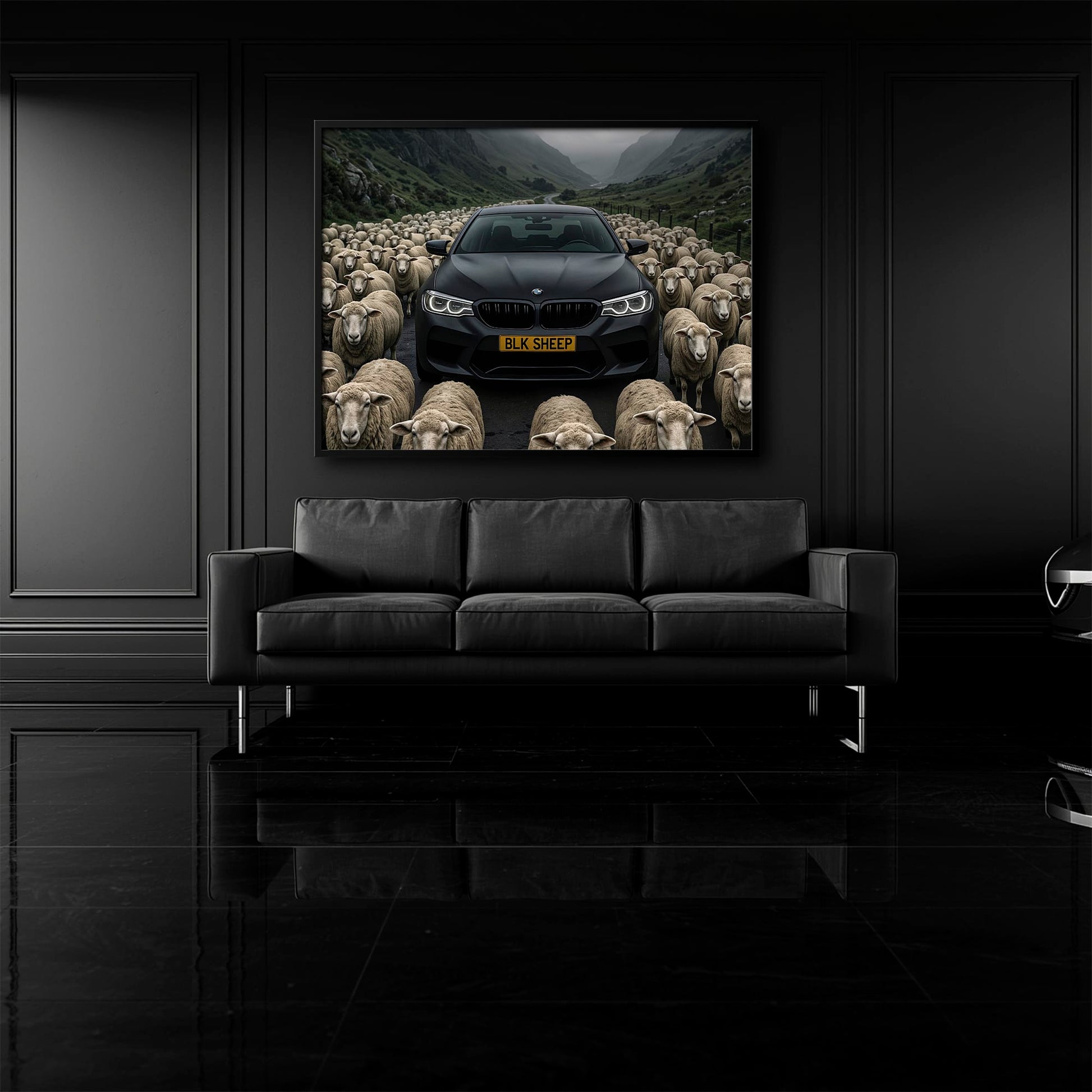BLK SHEEP BMW Canvas Wall Art | Car Wall Decor Cars