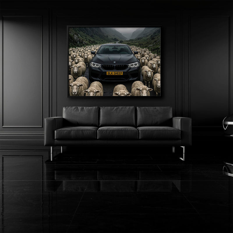 BLK SHEEP BMW Canvas Wall Art | Car Wall Decor Cars