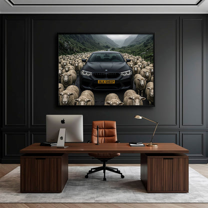 BLK SHEEP BMW Canvas Wall Art | Car Wall Decor Cars
