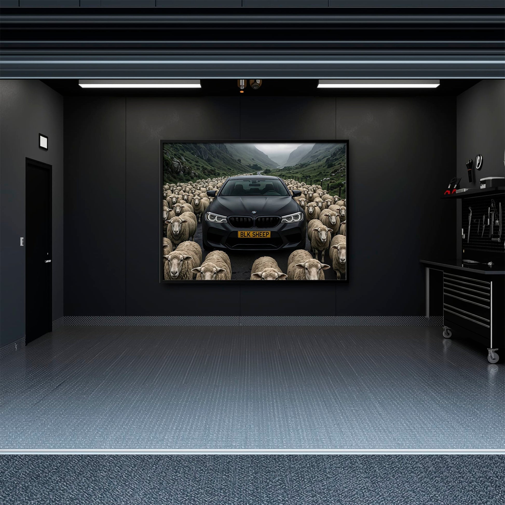 BLK SHEEP BMW Canvas Wall Art | Car Wall Decor Cars