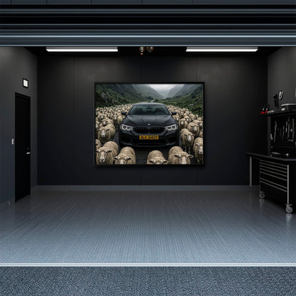 BLK SHEEP BMW Canvas Wall Art | Car Wall Decor Cars