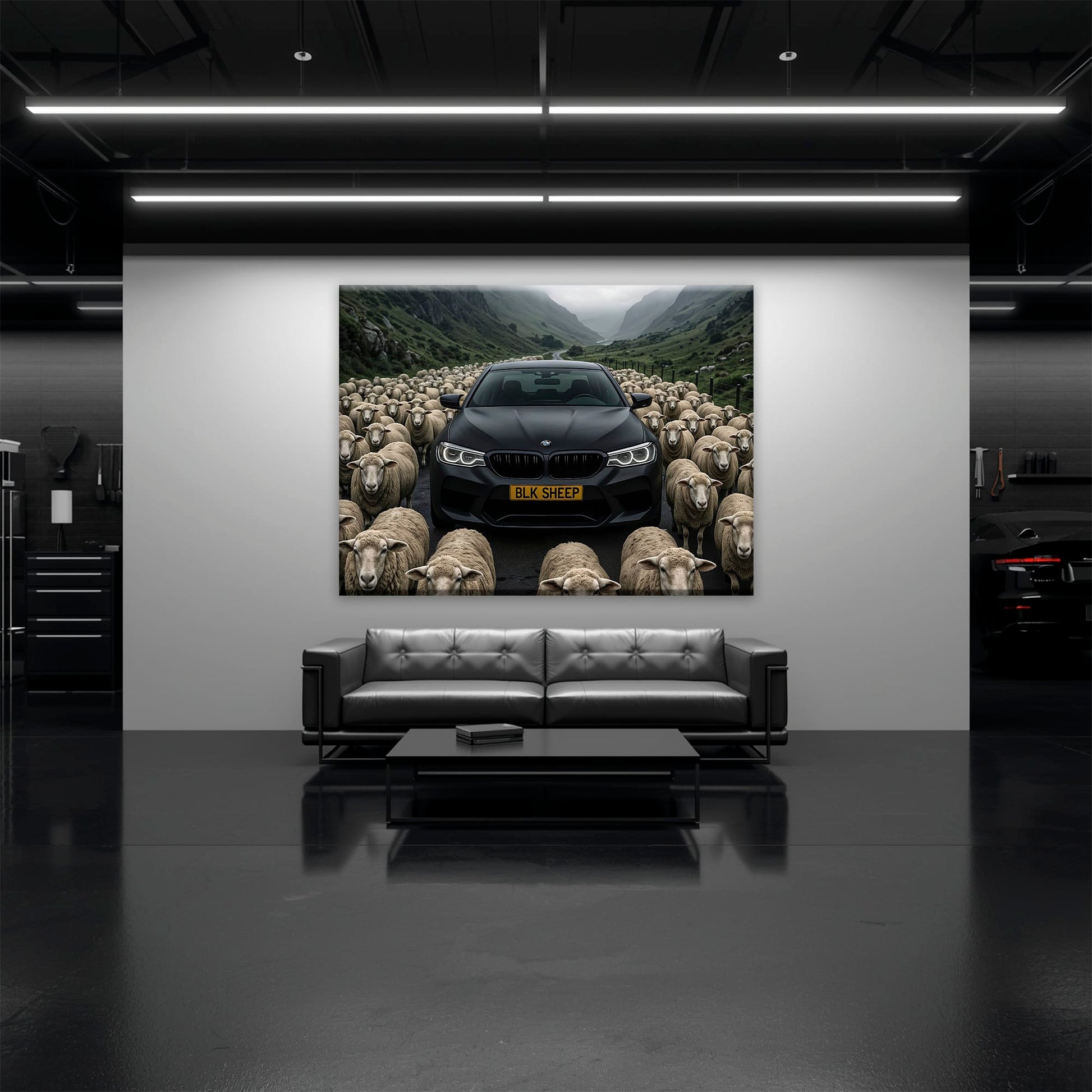 BLK SHEEP BMW Canvas Wall Art | Car Wall Decor Cars