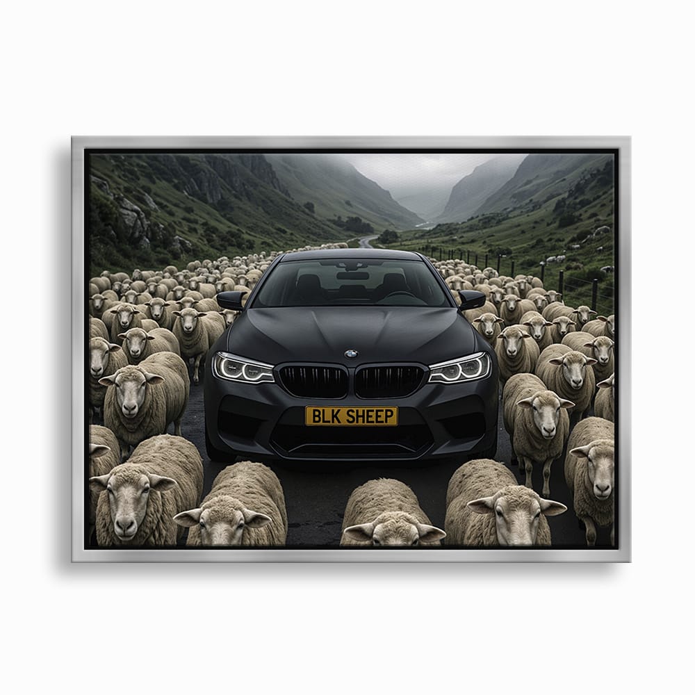 BLK SHEEP BMW Canvas Wall Art | Car Wall Decor Cars