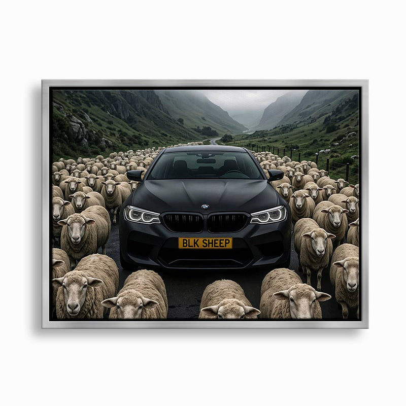 BLK SHEEP BMW Canvas Wall Art | Car Wall Decor Cars