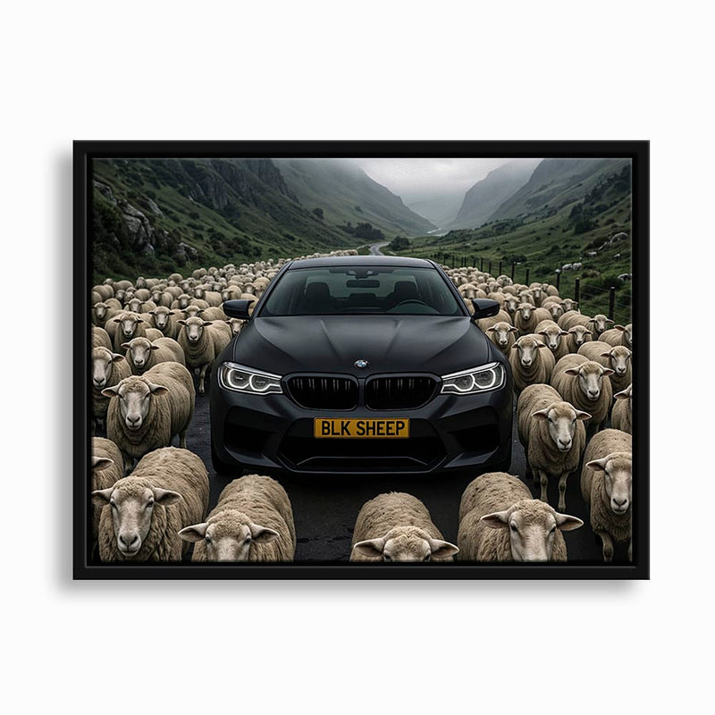 BLK SHEEP BMW Canvas Wall Art | Car Wall Decor Cars