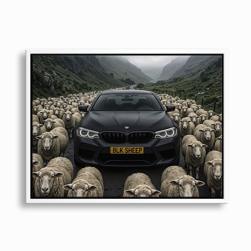 BLK SHEEP BMW Canvas Wall Art | Car Wall Decor Cars