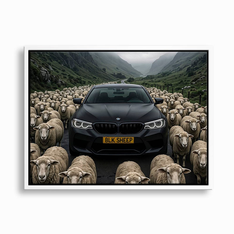 BLK SHEEP BMW Canvas Wall Art | Car Wall Decor Cars