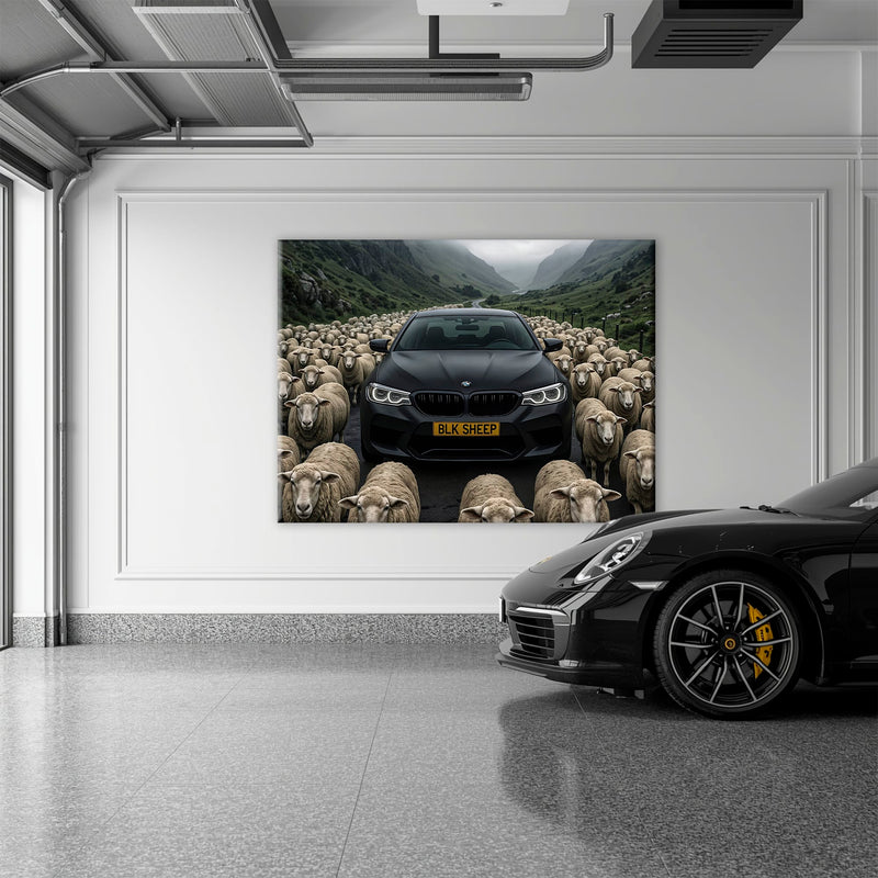 BLK SHEEP BMW Canvas Wall Art | Car Wall Decor Cars