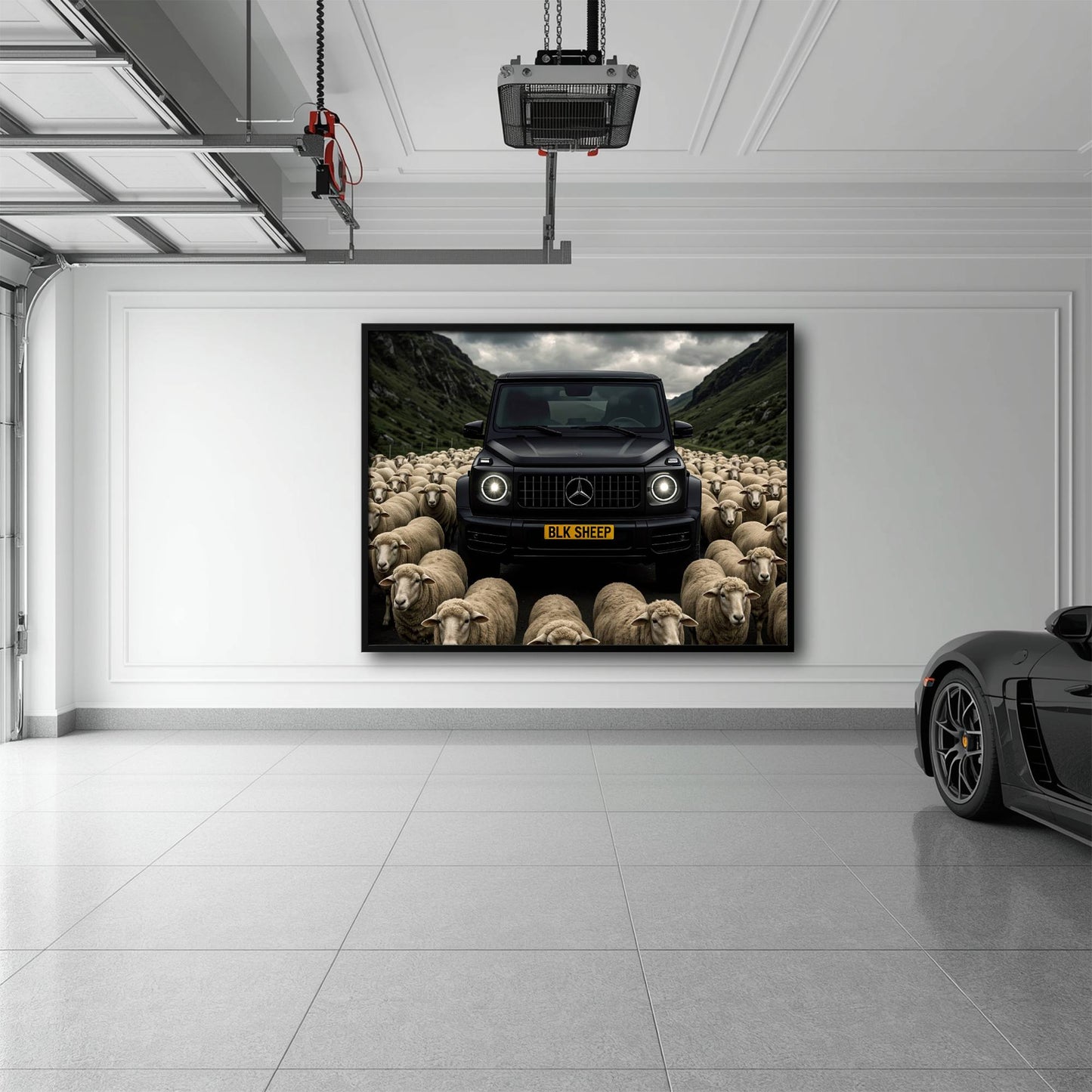 BLK SHEEP Mercedes G-Wagon Canvas Wall Art Cars