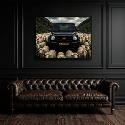 BLK SHEEP Mercedes G-Wagon Canvas Wall Art Cars