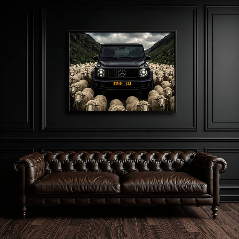 BLK SHEEP Mercedes G-Wagon Canvas Wall Art Cars