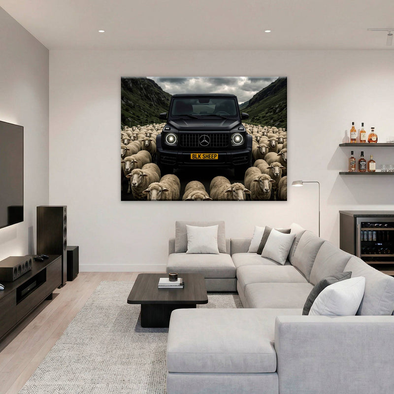 BLK SHEEP Mercedes G-Wagon Canvas Wall Art Cars