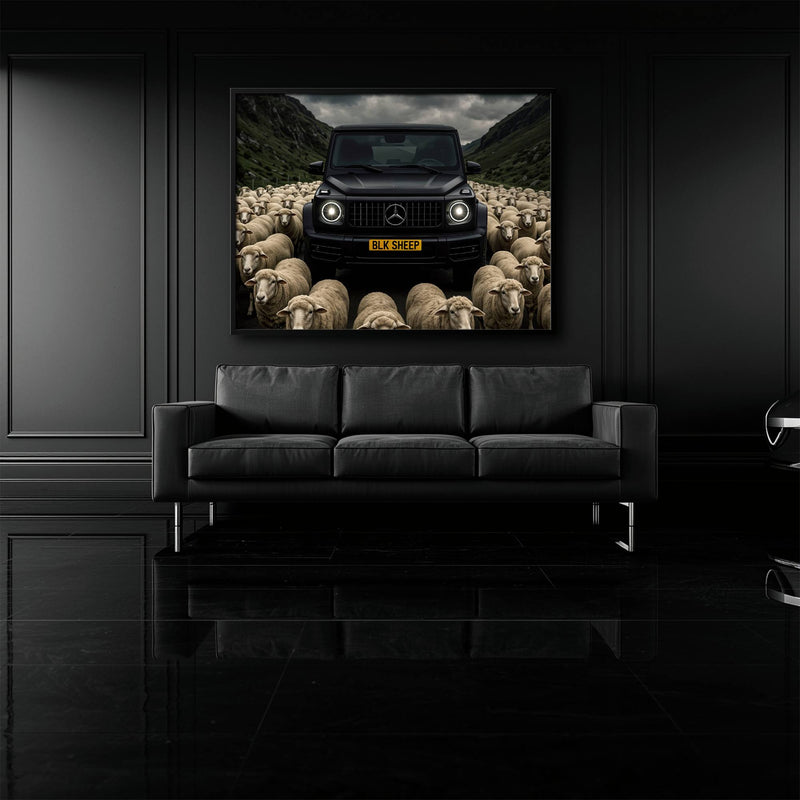 BLK SHEEP Mercedes G-Wagon Canvas Wall Art Cars