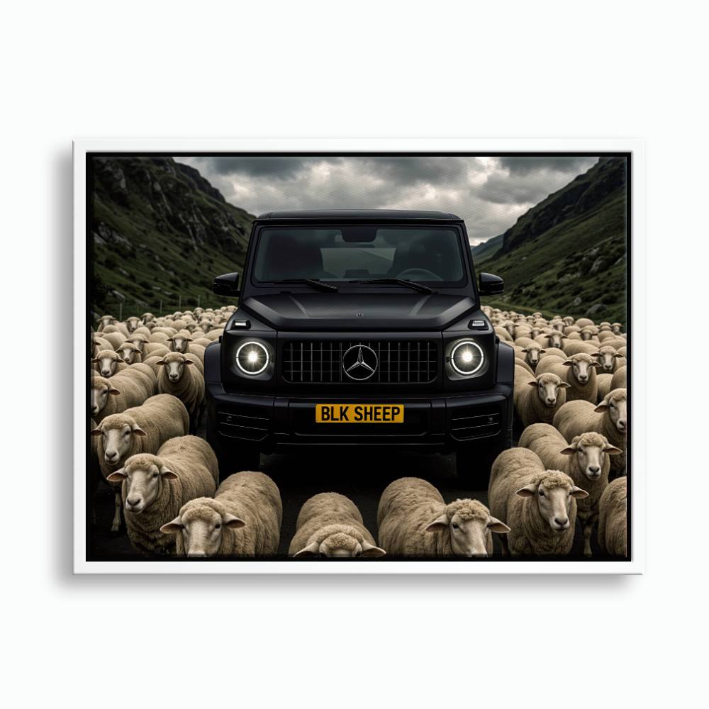 BLK SHEEP Mercedes G-Wagon Canvas Wall Art Cars