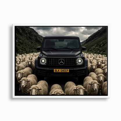 BLK SHEEP Mercedes G-Wagon Canvas Wall Art Cars