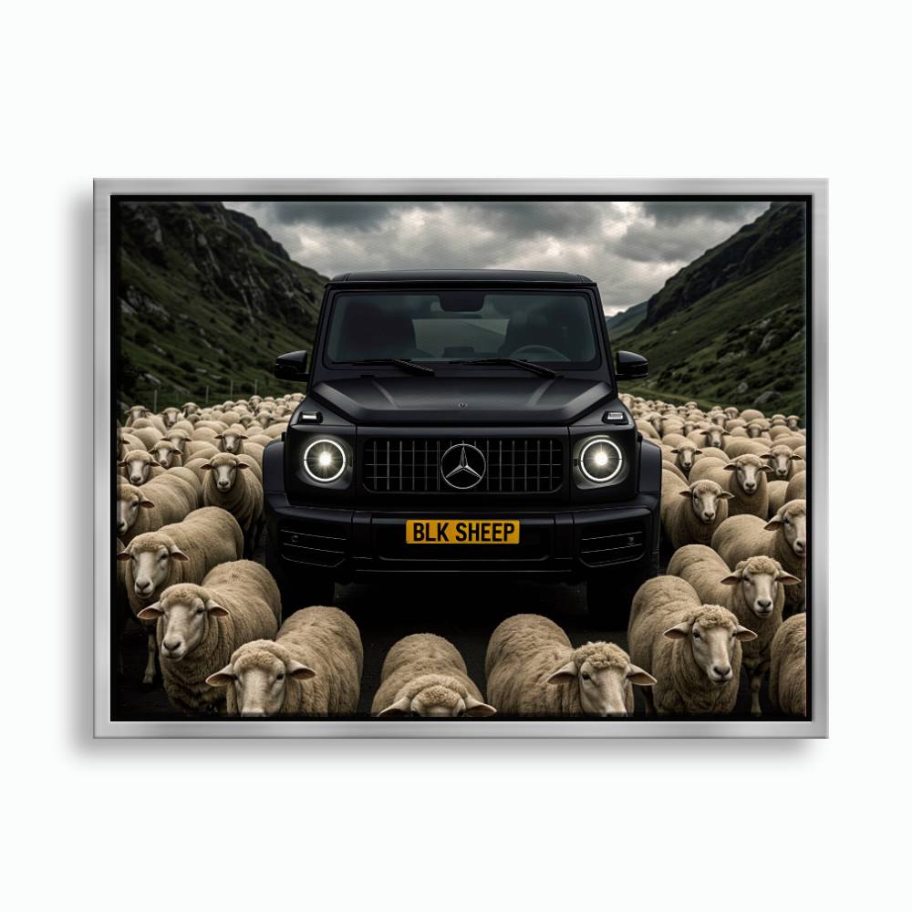 BLK SHEEP Mercedes G-Wagon Canvas Wall Art Cars