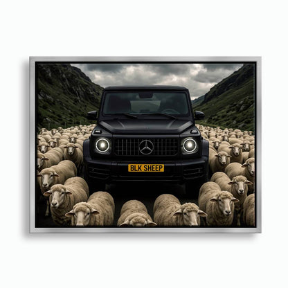 BLK SHEEP Mercedes G-Wagon Canvas Wall Art Cars