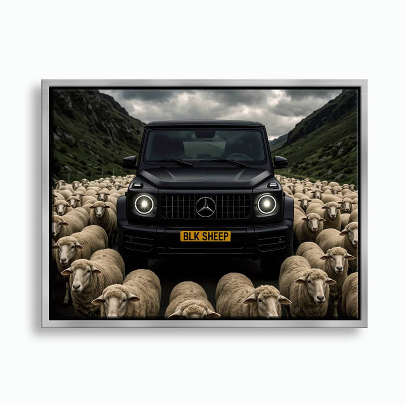 BLK SHEEP Mercedes G-Wagon Canvas Wall Art Cars