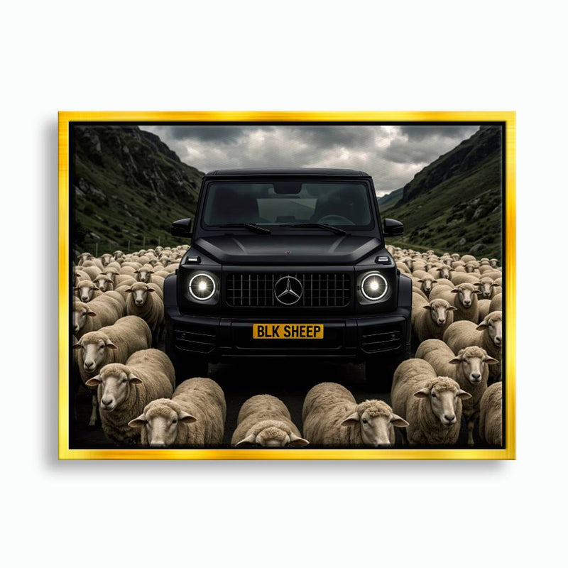 BLK SHEEP Mercedes G-Wagon Canvas Wall Art Cars
