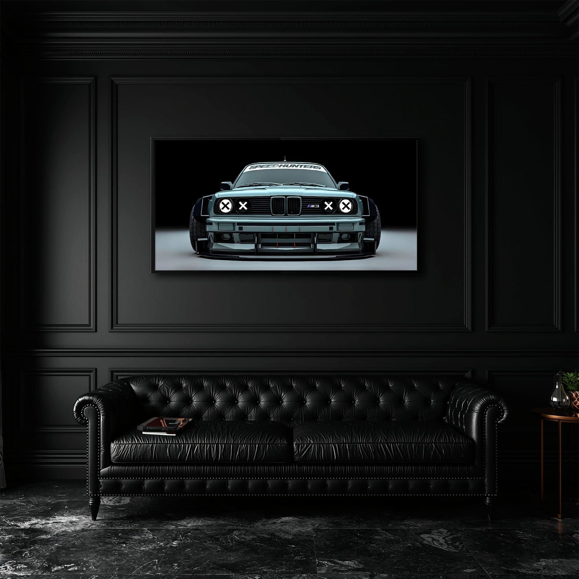 BMW M3 Canvas Print– Vintage Car Wall Art-BMW Wall Decor Cars