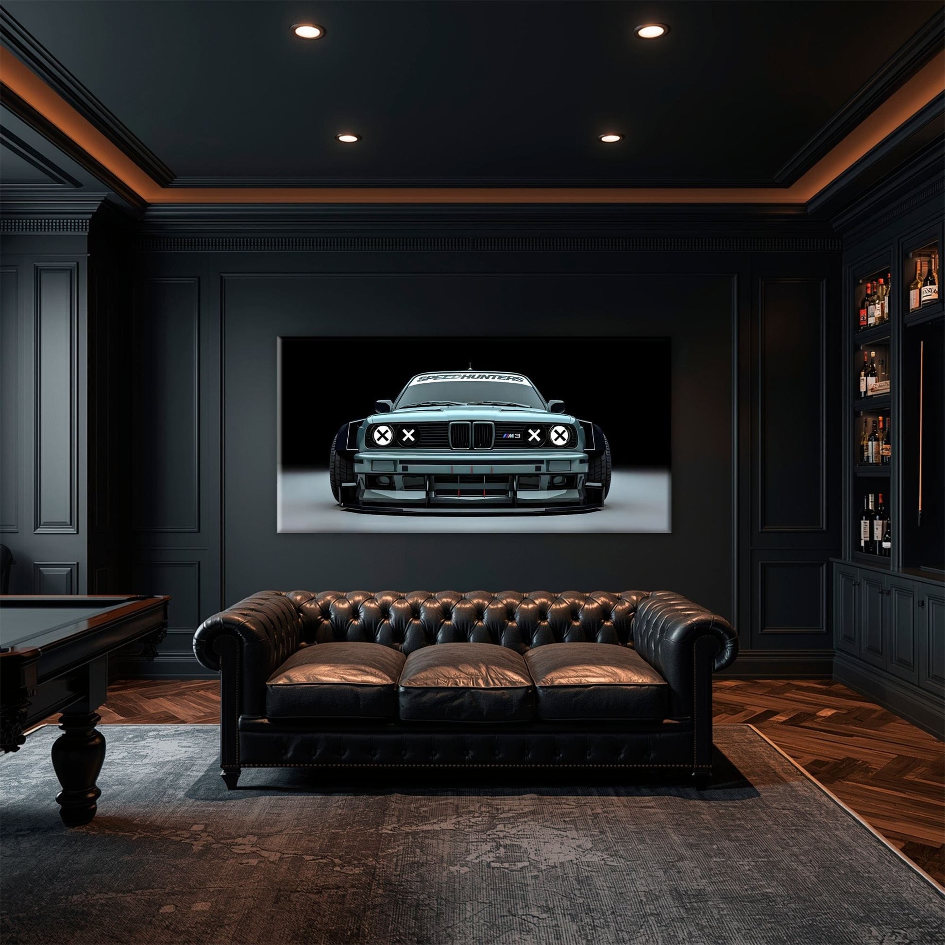 BMW M3 Canvas Print– Vintage Car Wall Art-BMW Wall Decor Cars