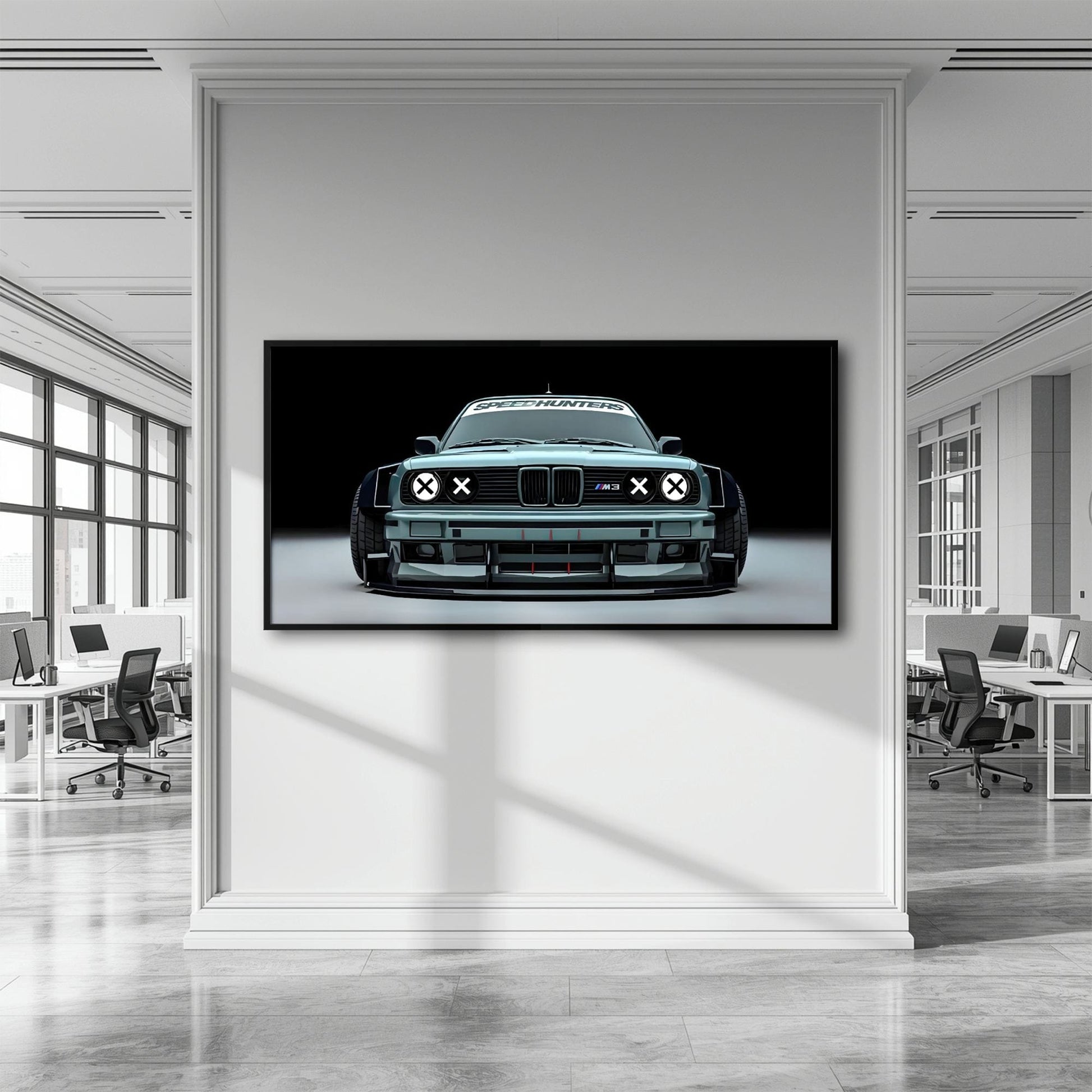 BMW M3 Canvas Print– Vintage Car Wall Art-BMW Wall Decor Cars
