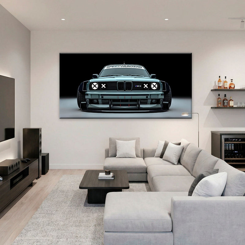 BMW M3 Canvas Print– Vintage Car Wall Art-BMW Wall Decor Cars