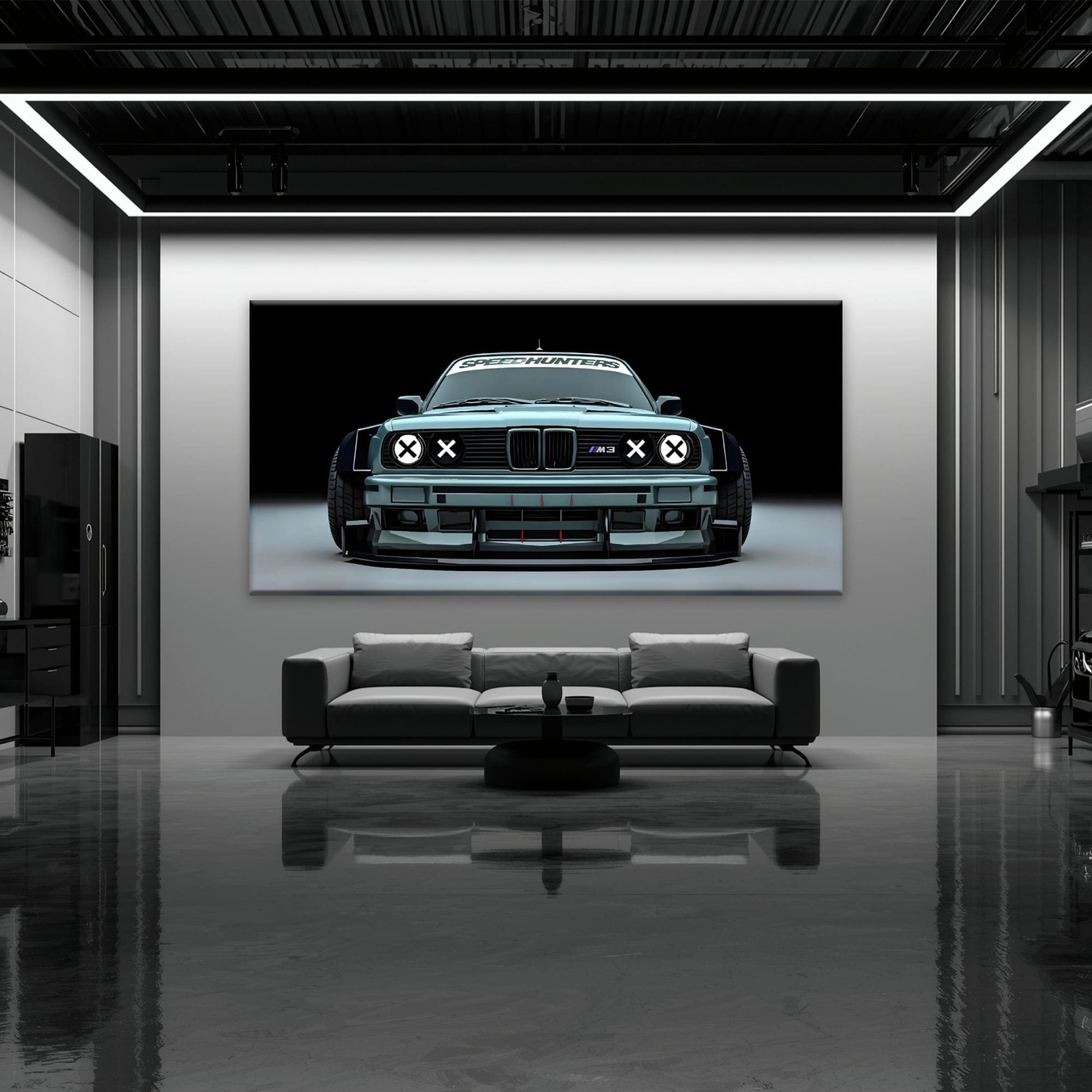 BMW M3 Canvas Print– Vintage Car Wall Art-BMW Wall Decor Cars