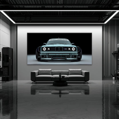 BMW M3 Canvas Print– Vintage Car Wall Art-BMW Wall Decor Cars