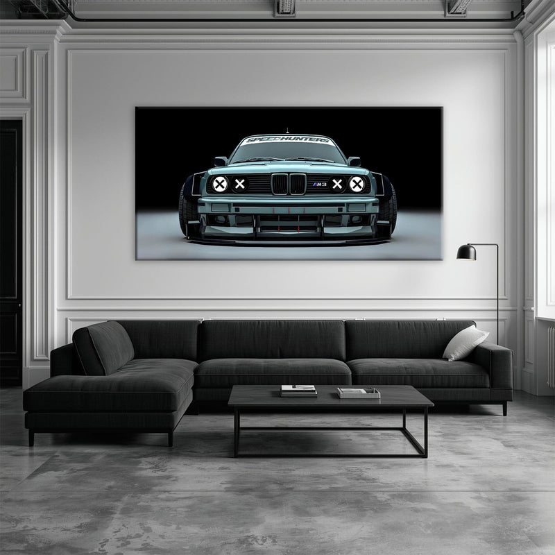 BMW M3 Canvas Print– Vintage Car Wall Art-BMW Wall Decor Cars