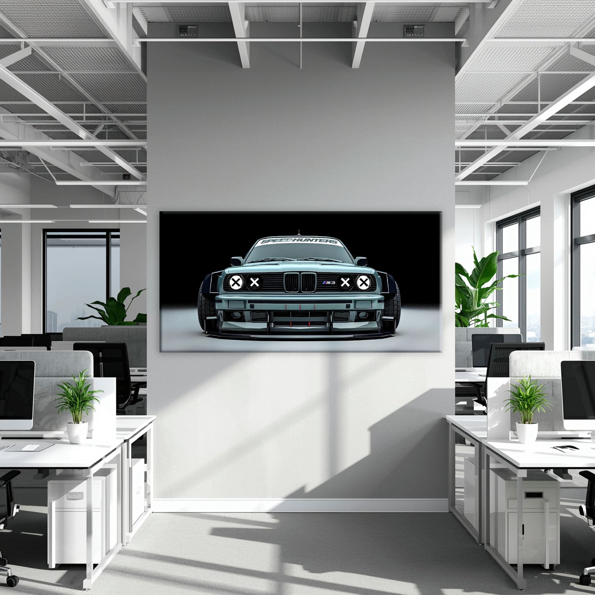 BMW M3 Canvas Print– Vintage Car Wall Art-BMW Wall Decor Cars