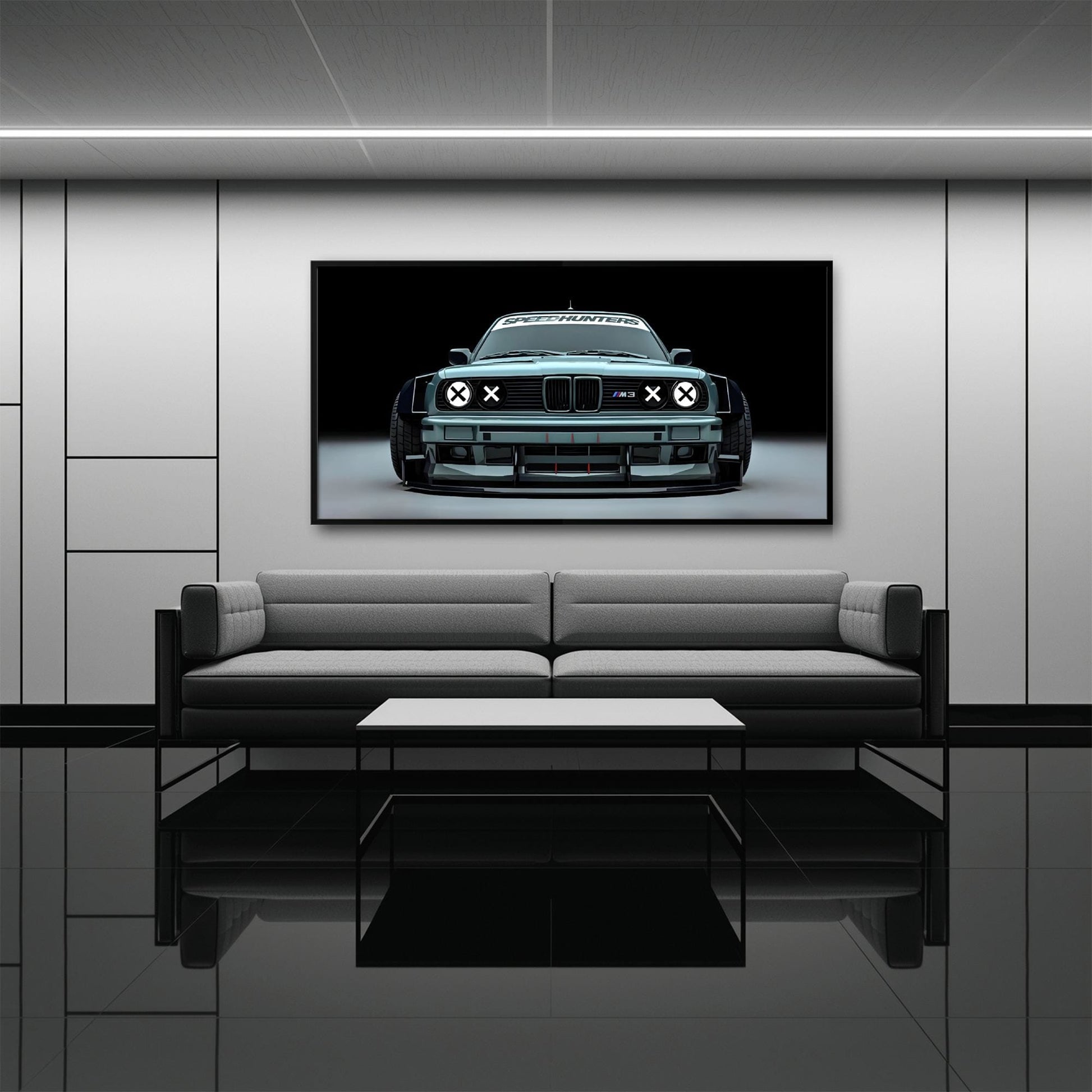 BMW M3 Canvas Print– Vintage Car Wall Art-BMW Wall Decor Cars