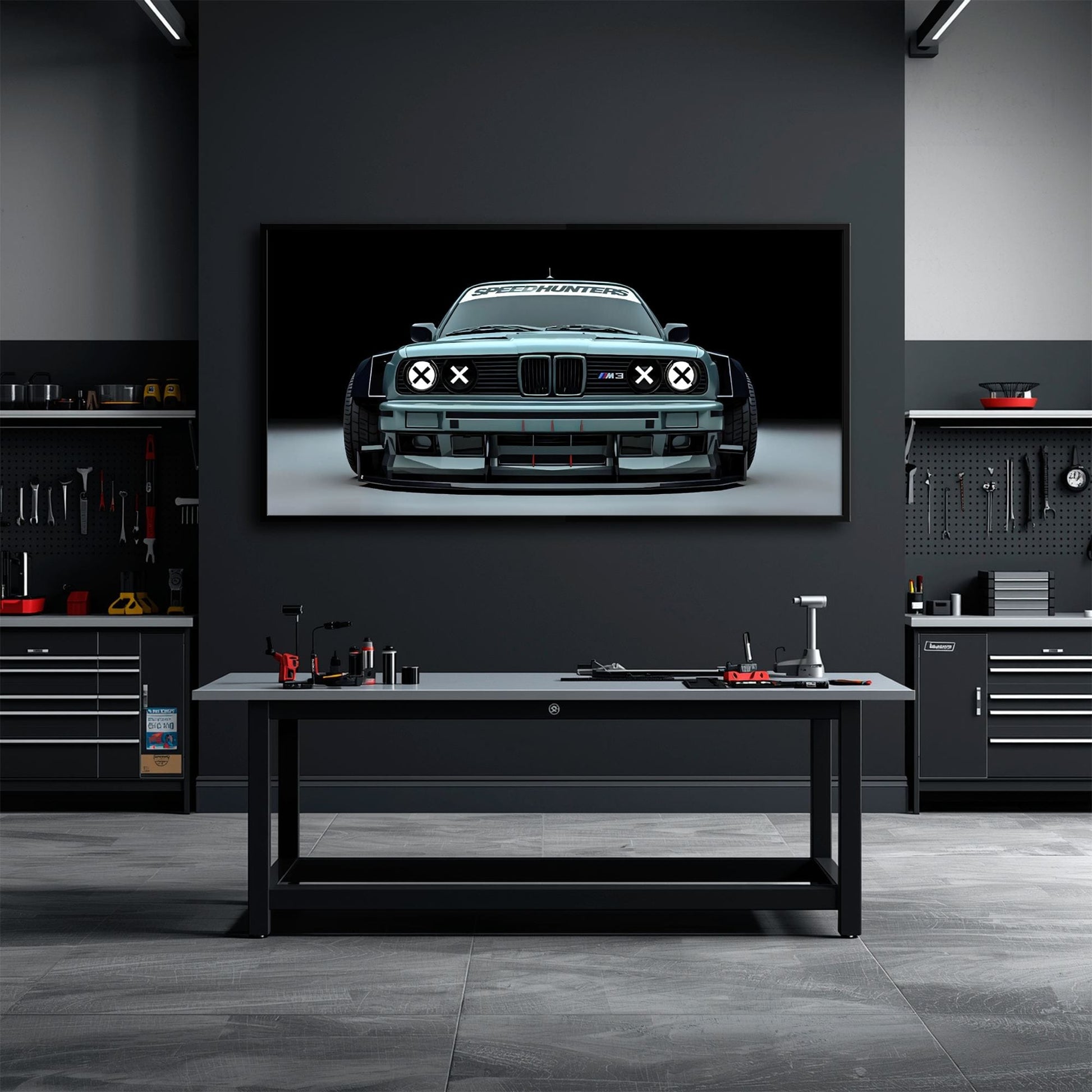 BMW M3 Canvas Print– Vintage Car Wall Art-BMW Wall Decor Cars
