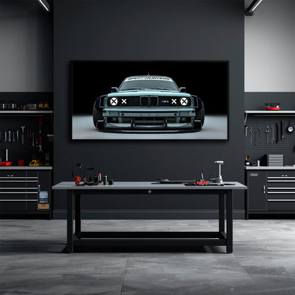 BMW M3 Canvas Print– Vintage Car Wall Art-BMW Wall Decor Cars