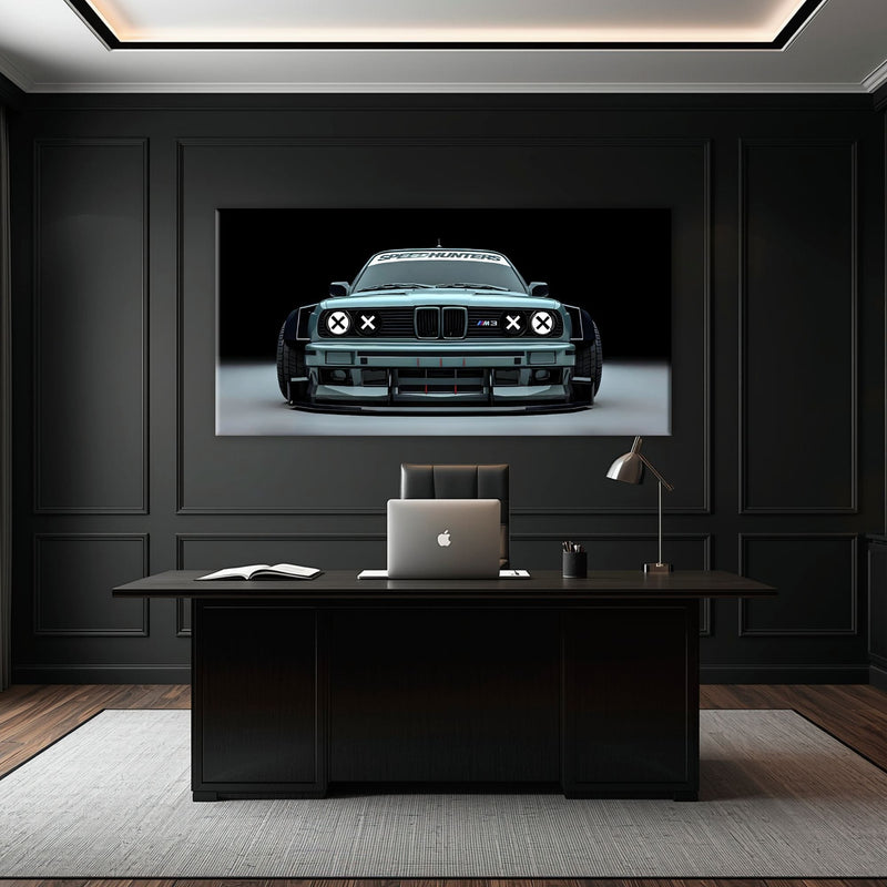 BMW M3 Canvas Print– Vintage Car Wall Art-BMW Wall Decor Cars
