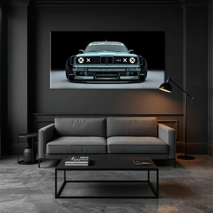 BMW M3 Canvas Print– Vintage Car Wall Art-BMW Wall Decor Cars