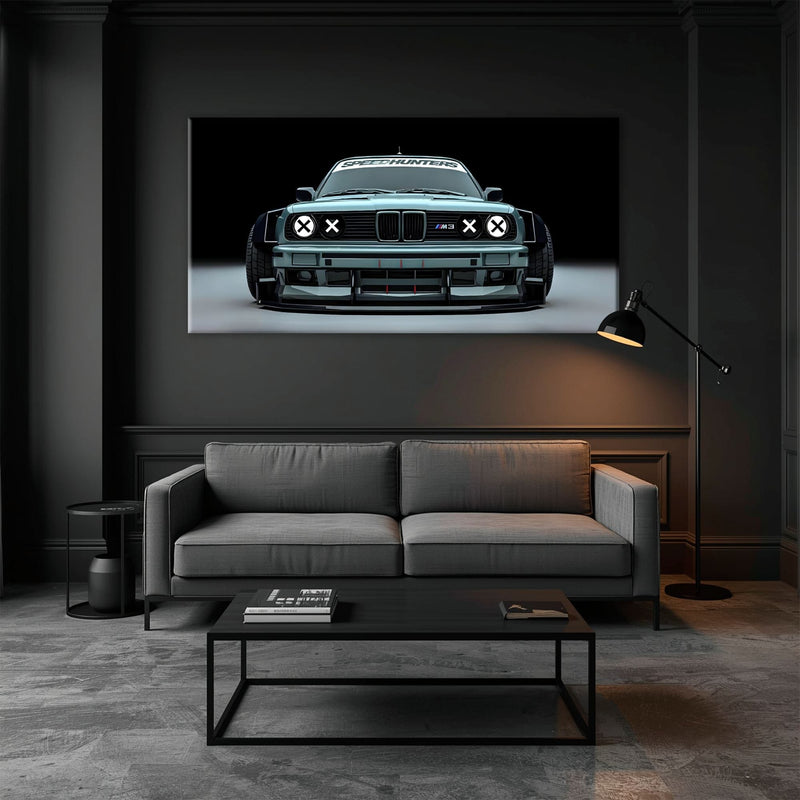BMW M3 Canvas Print– Vintage Car Wall Art-BMW Wall Decor Cars