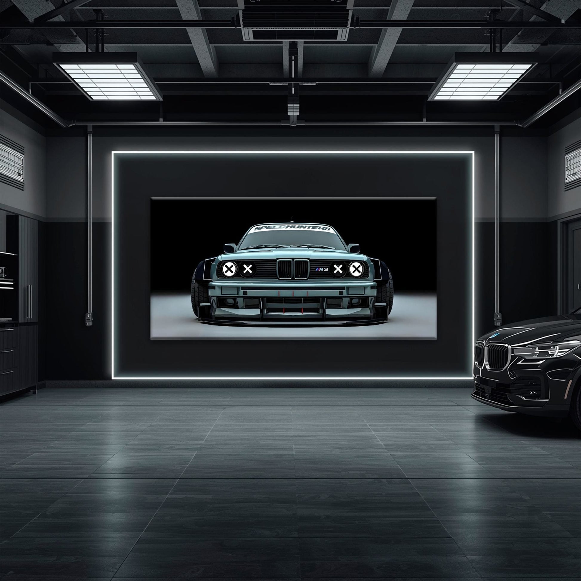 BMW M3 Canvas Print– Vintage Car Wall Art-BMW Wall Decor Cars