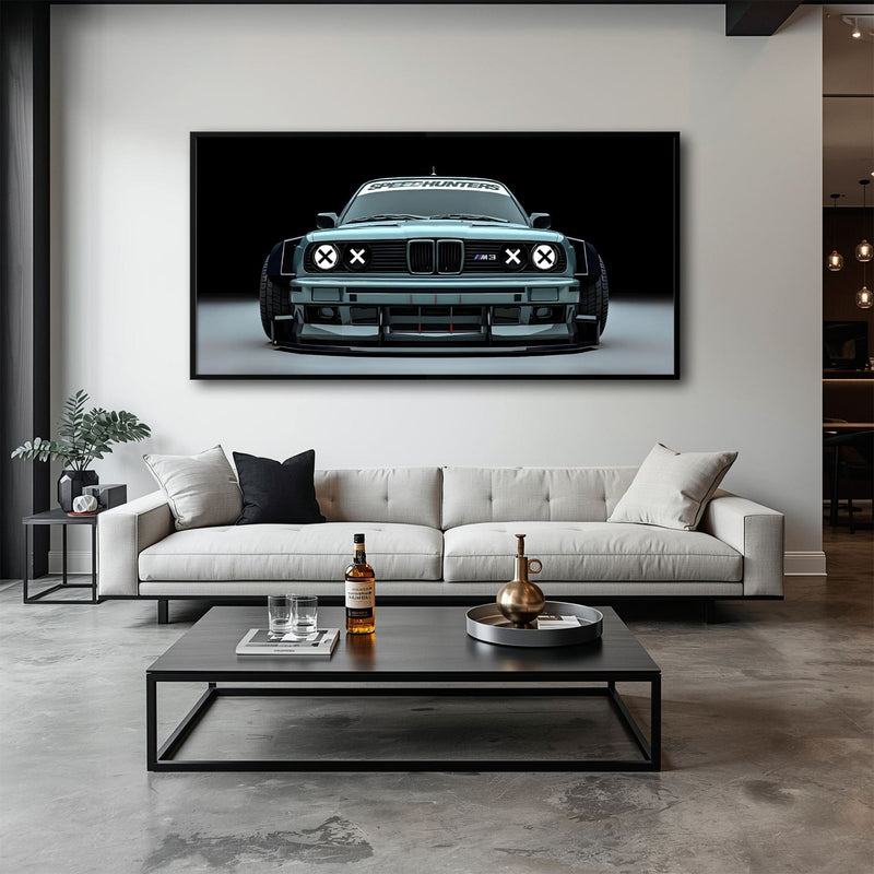 BMW M3 Canvas Print– Vintage Car Wall Art-BMW Wall Decor Cars