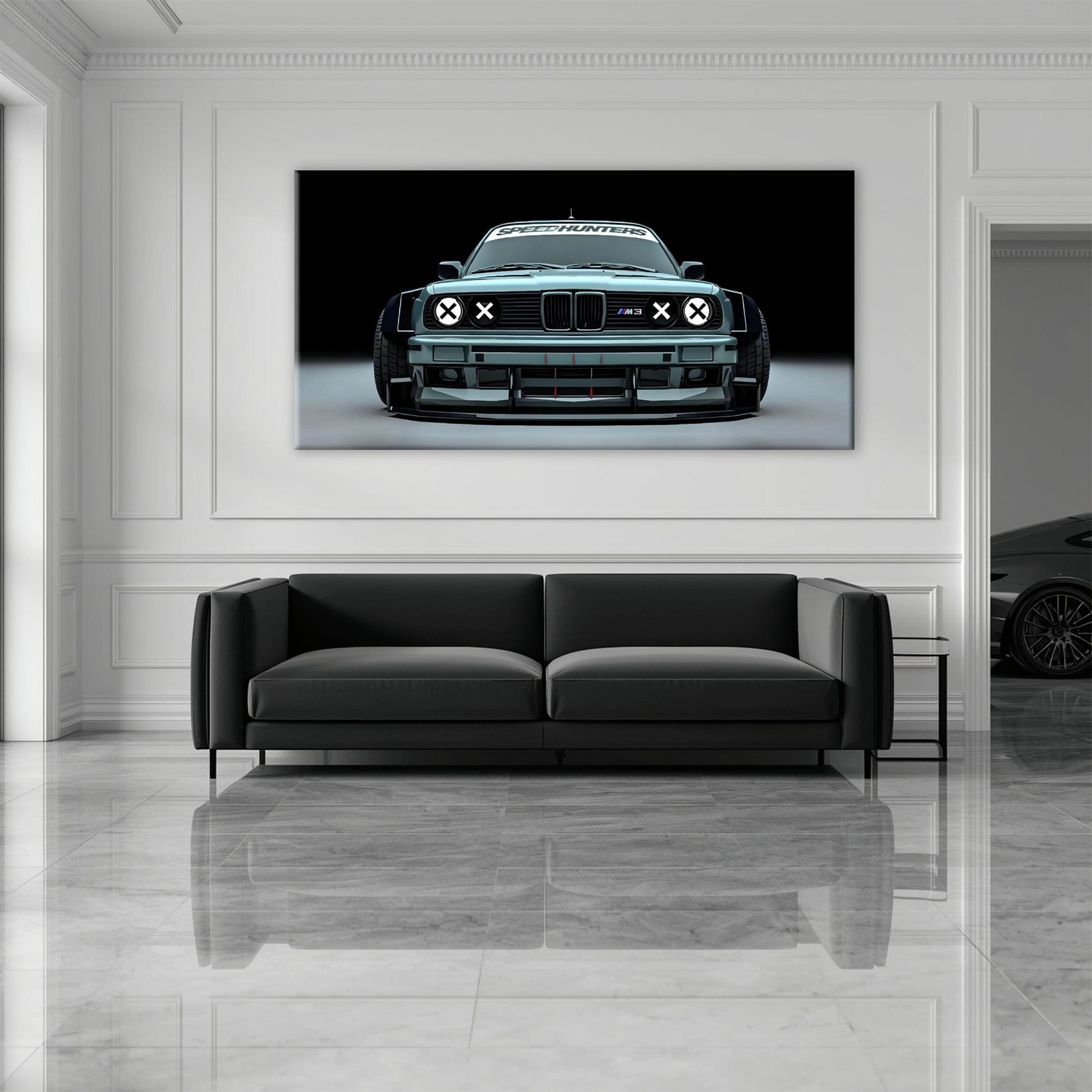 BMW M3 Canvas Print– Vintage Car Wall Art-BMW Wall Decor Cars