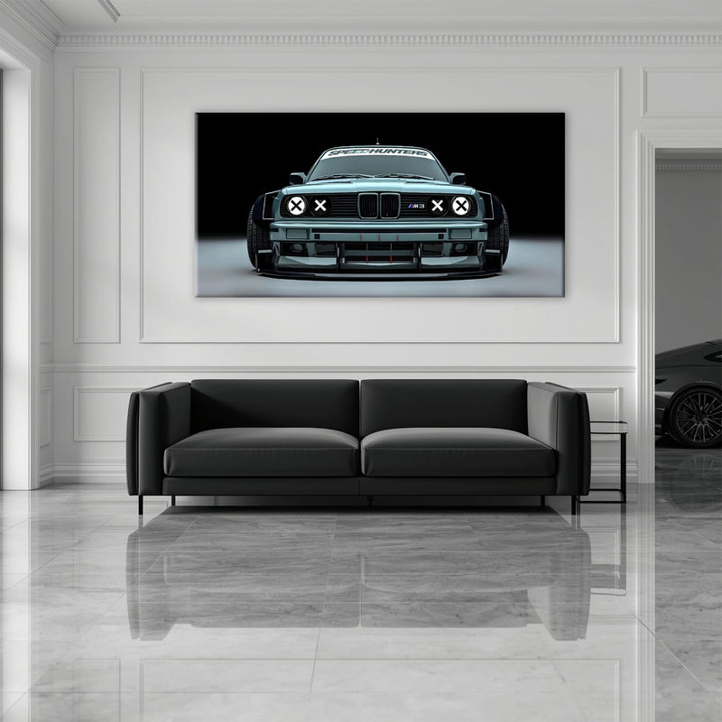 BMW M3 Canvas Print– Vintage Car Wall Art-BMW Wall Decor Cars