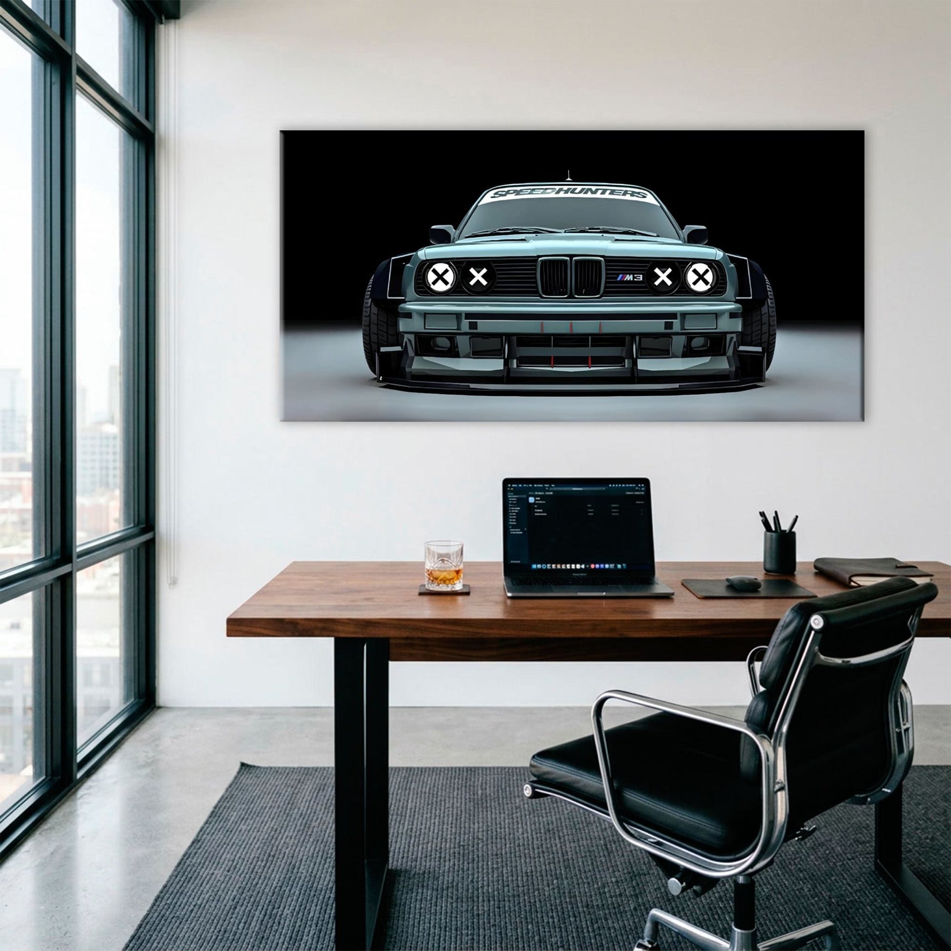 BMW M3 Canvas Print– Vintage Car Wall Art-BMW Wall Decor Cars