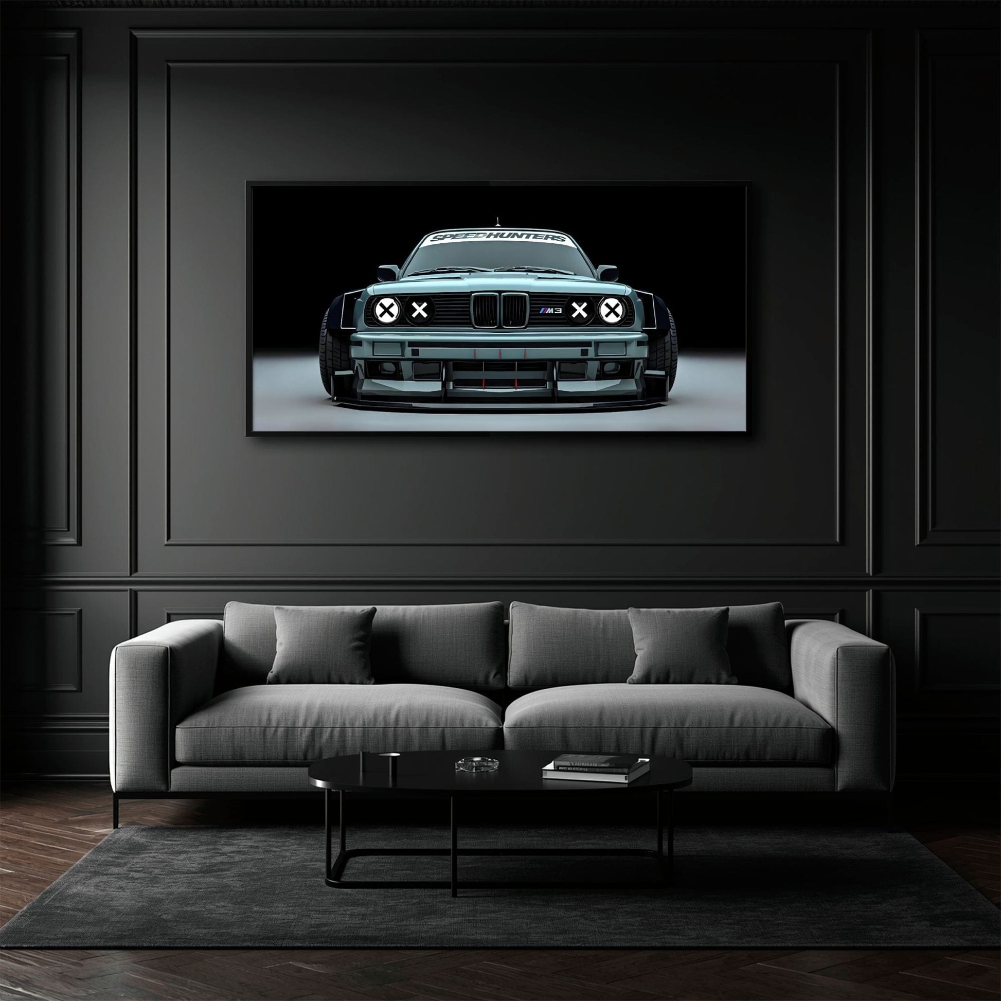 BMW M3 Canvas Print– Vintage Car Wall Art-BMW Wall Decor Cars