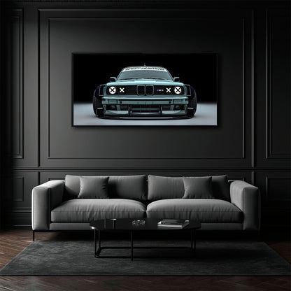 BMW M3 Canvas Print– Vintage Car Wall Art-BMW Wall Decor Cars
