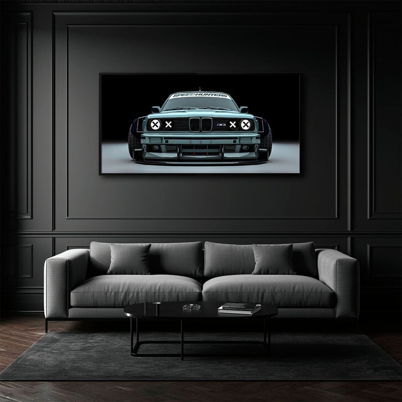 BMW M3 Canvas Print– Vintage Car Wall Art-BMW Wall Decor Cars
