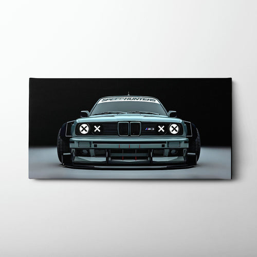 BMW M3 Canvas Print– Vintage Car Wall Art-BMW Wall Decor Cars