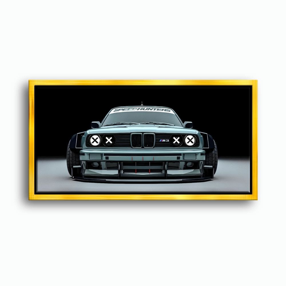 BMW M3 Canvas Print– Vintage Car Wall Art-BMW Wall Decor Cars