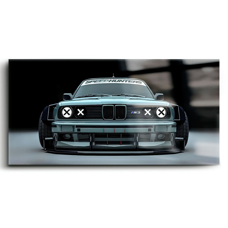BMW M3 Canvas Print– Vintage Car Wall Art-BMW Wall Decor Cars